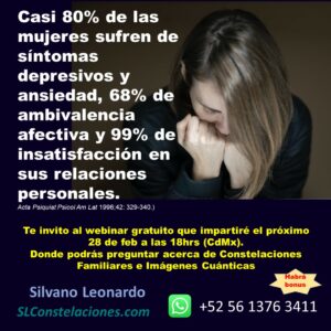 80% de las mujeres sufren de síntomas depresivos